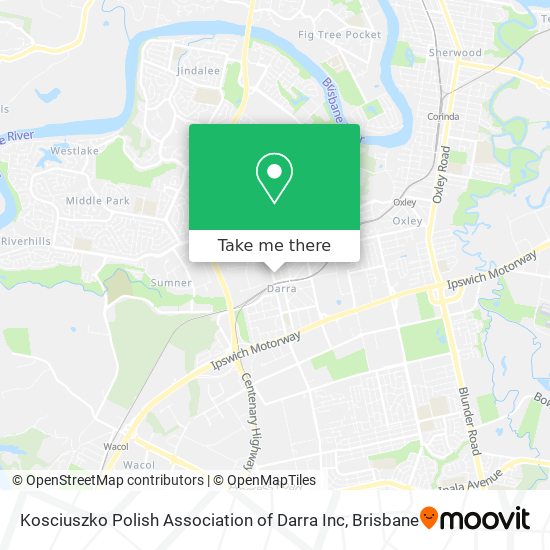 Kosciuszko Polish Association of Darra Inc map