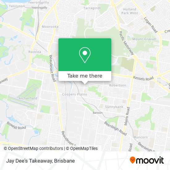 Jay Dee's Takeaway map