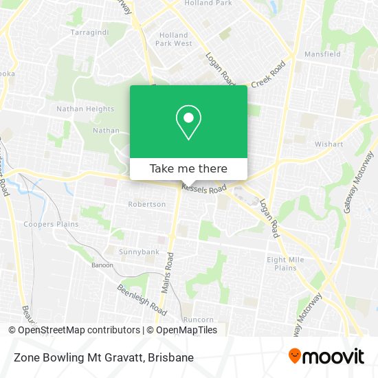 Zone Bowling Mt Gravatt map