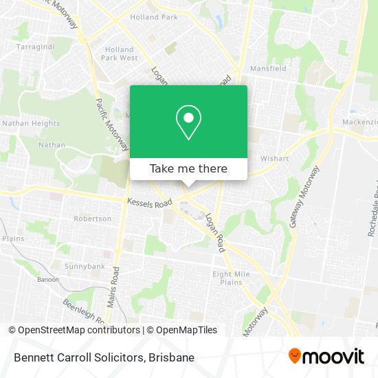 Bennett Carroll Solicitors map