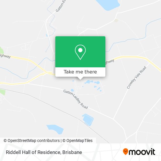 Riddell Hall of Residence map