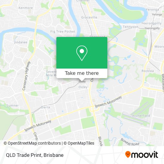 Mapa QLD Trade Print