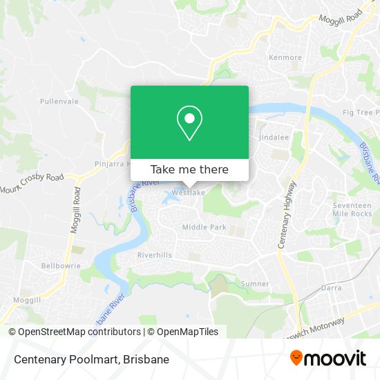 Centenary Poolmart map