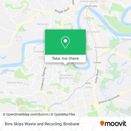 How to get to Bins Skips Waste and Recycling in Seventeen Mile Rocks by