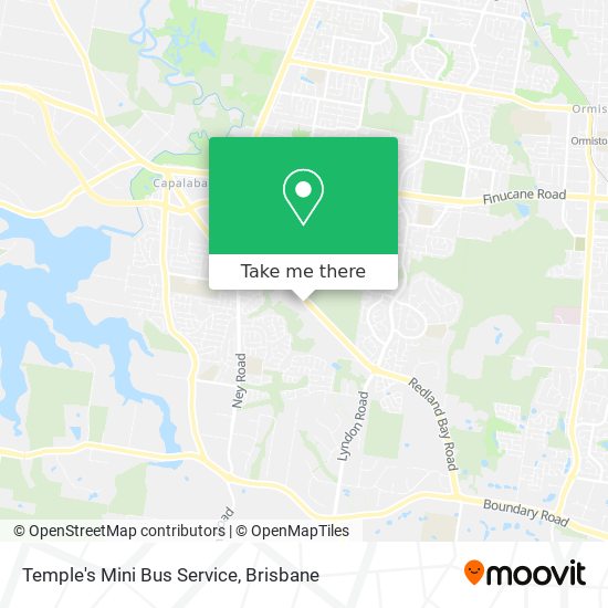 Temple's Mini Bus Service map