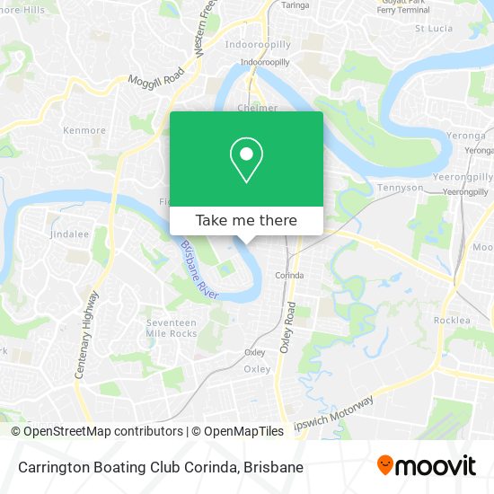 Mapa Carrington Boating Club Corinda