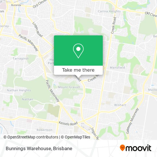Bunnings Warehouse map
