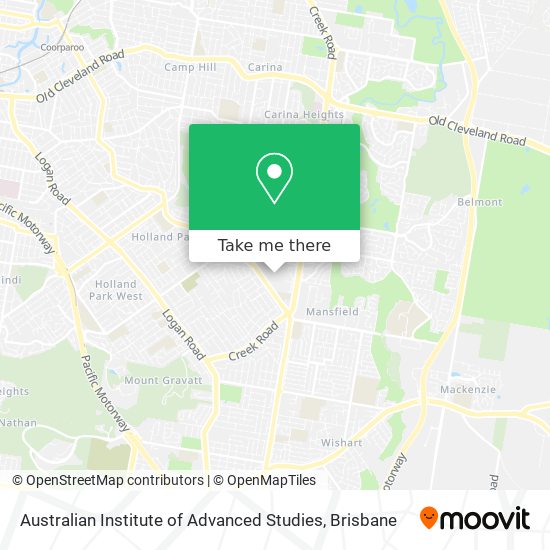 Mapa Australian Institute of Advanced Studies