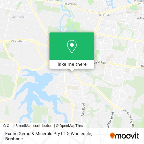 Exotic Gems & Minerals Pty LTD- Wholesale map