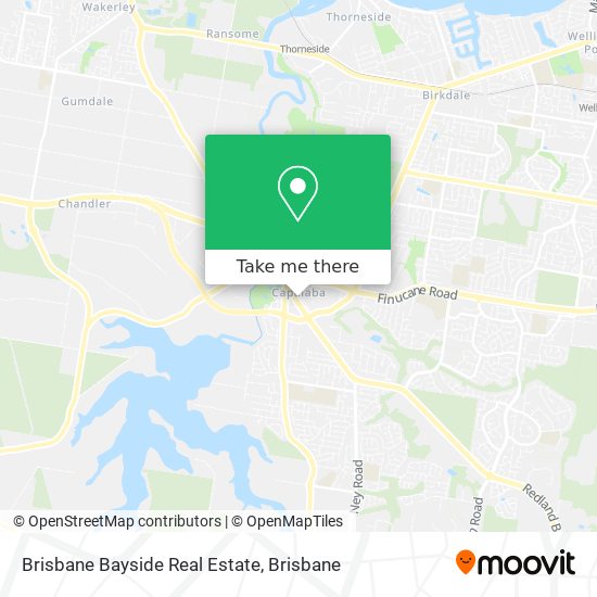 Brisbane Bayside Real Estate map