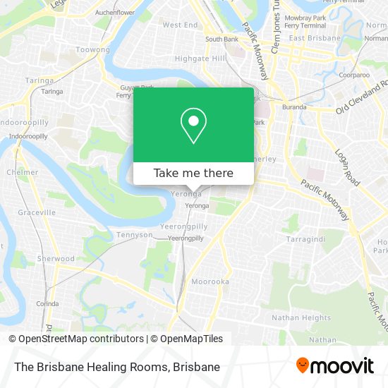 The Brisbane Healing Rooms map