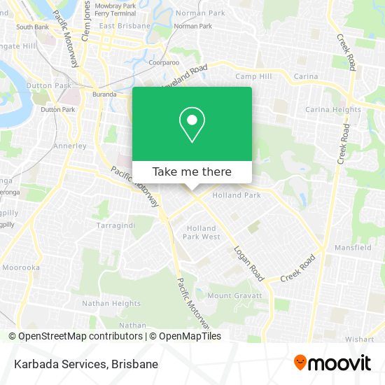 Karbada Services map