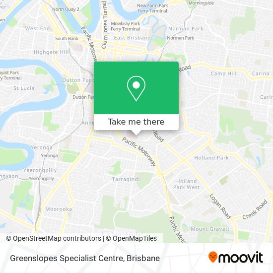 Mapa Greenslopes Specialist Centre