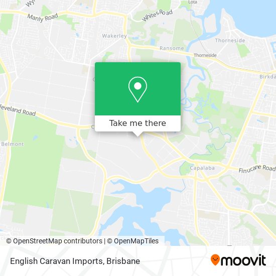 English Caravan Imports map