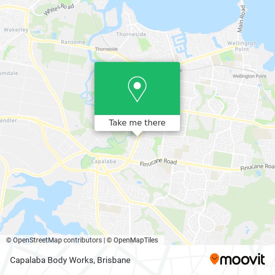 Capalaba Body Works map