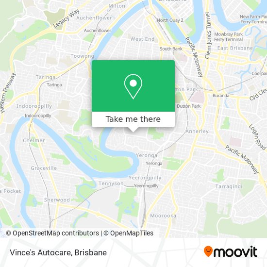 Vince's Autocare map