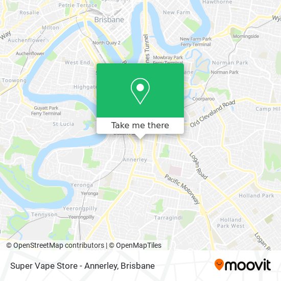 Mapa Super Vape Store - Annerley
