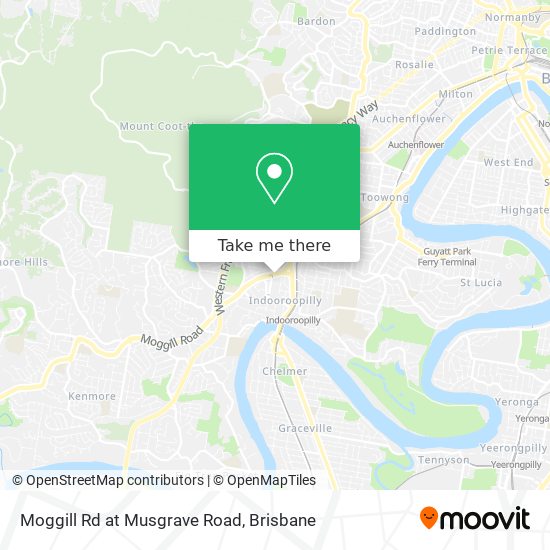 Moggill Rd at Musgrave Road map