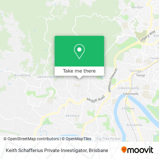 Mapa Keith Schafferius Private Investigator