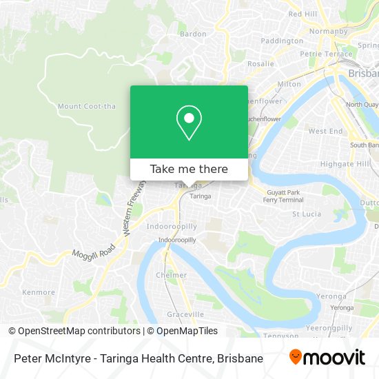 Peter McIntyre - Taringa Health Centre map