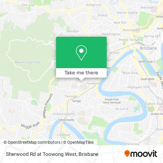 Sherwood Rd at Toowong West map