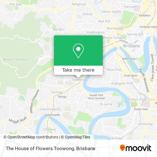 The House of Flowers Toowong map