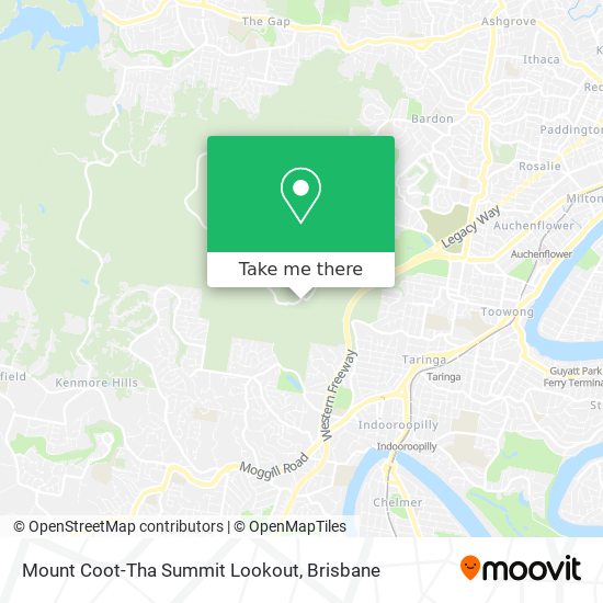 Mount Coot-Tha Summit Lookout map