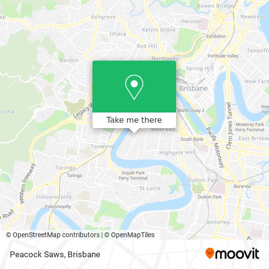 Peacock Saws map