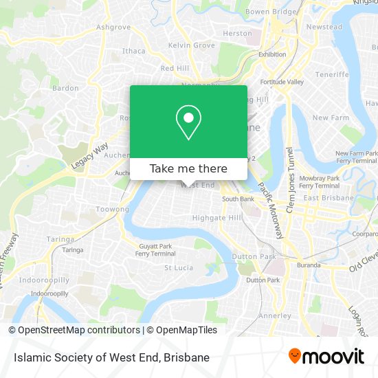 Islamic Society of West End map