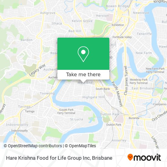 Hare Krishna Food for Life Group Inc map