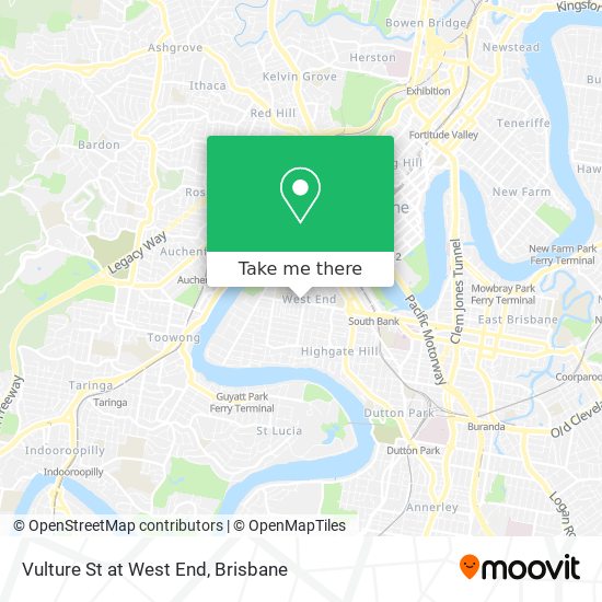 Vulture St at West End map