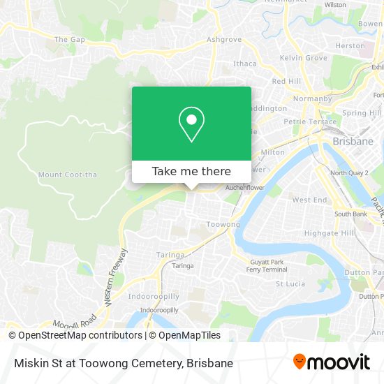 Miskin St at Toowong Cemetery map