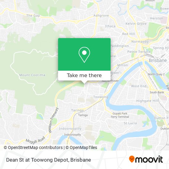 Dean St at Toowong Depot map