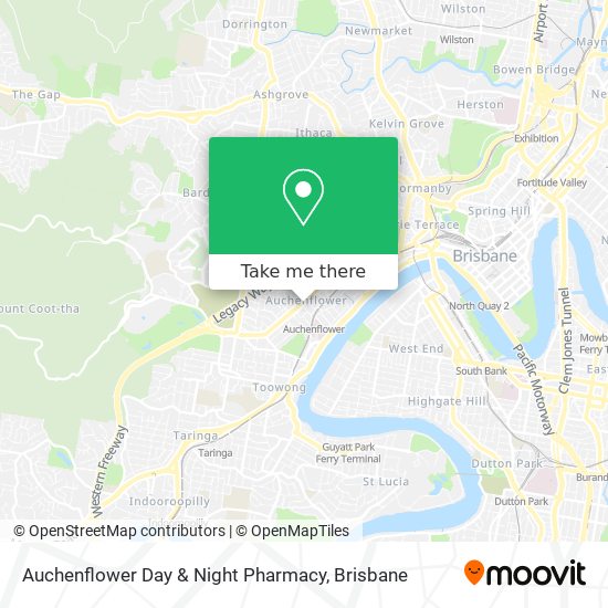 Auchenflower Day & Night Pharmacy map