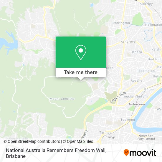 National Australia Remembers Freedom Wall map