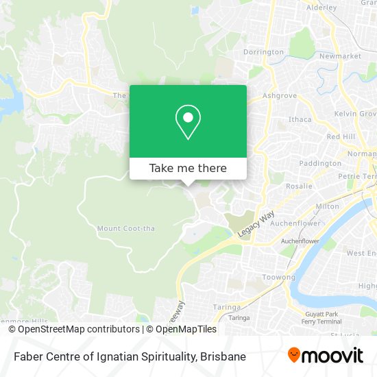 Faber Centre of Ignatian Spirituality map