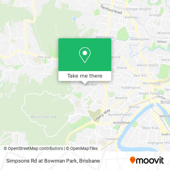 Simpsons Rd at Bowman Park map