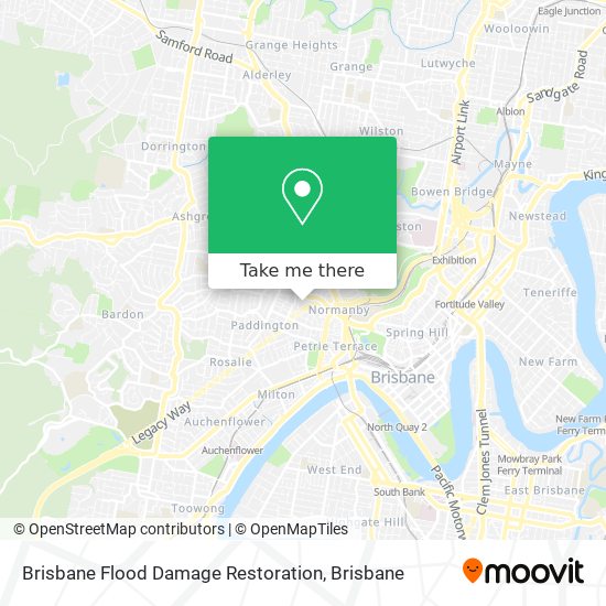 Brisbane Flood Damage Restoration map