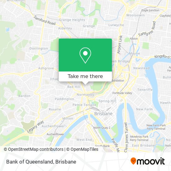Bank of Queensland map