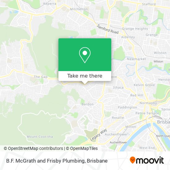 B.F. McGrath and Frisby Plumbing map