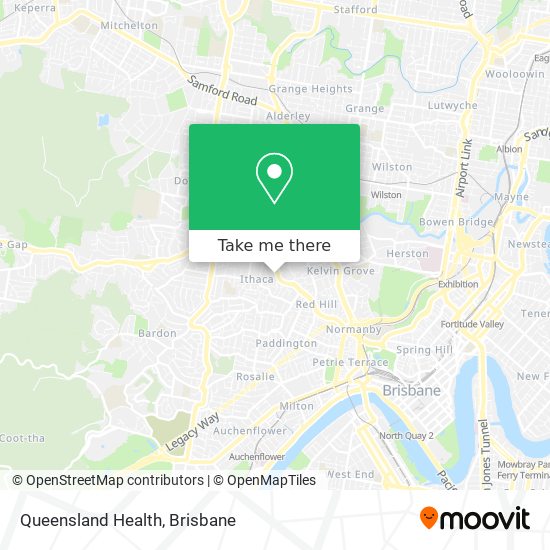 Mapa Queensland Health