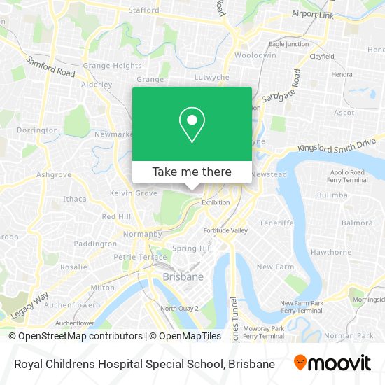 Royal Childrens Hospital Special School map