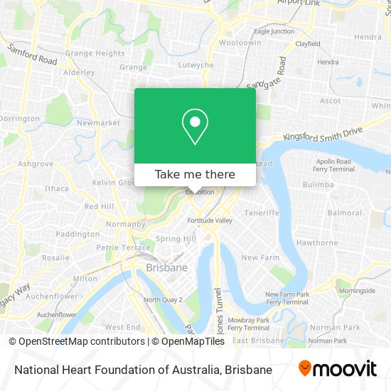 National Heart Foundation of Australia map