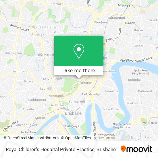 Royal Children's Hospital Private Practice map