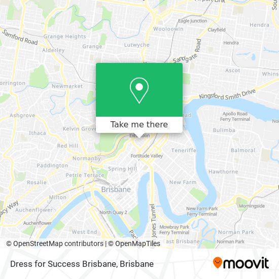 Dress for Success Brisbane map