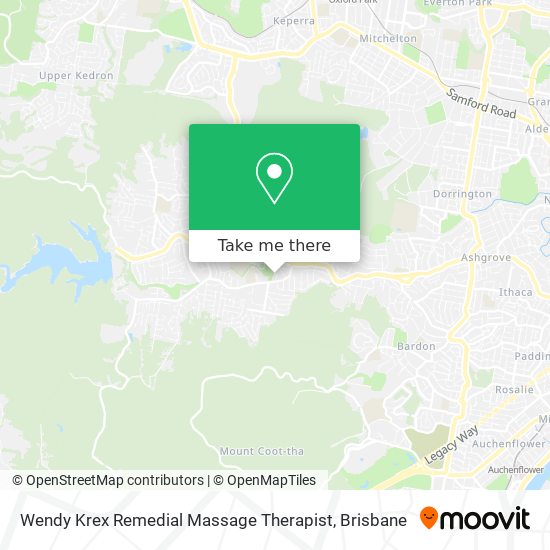 Wendy Krex Remedial Massage Therapist map