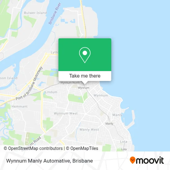 Mapa Wynnum Manly Automative
