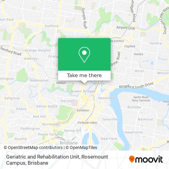Geriatric and Rehabilitation Unit, Rosemount Campus map