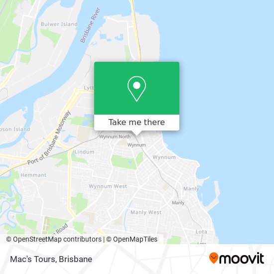 Mac's Tours map