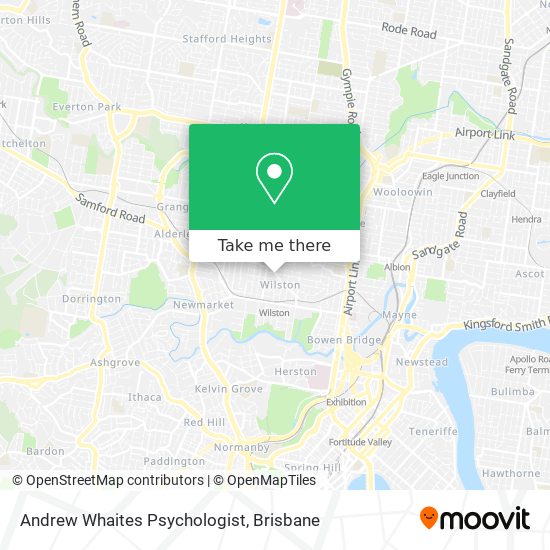Andrew Whaites Psychologist map
